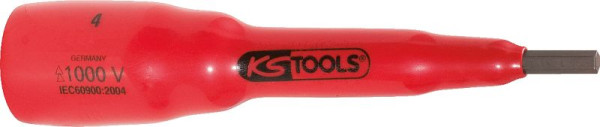 KS Tools 1/2" nasadni nastavek z zaščitno izolacijo za inbus vijake, 5 mm, dolžina 118 mm, 117.1162