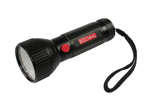 Ultravijolična svetilka Busching, 51 LED, valovna dolžina: 395 nm, priložene 3 AA baterije, 100739