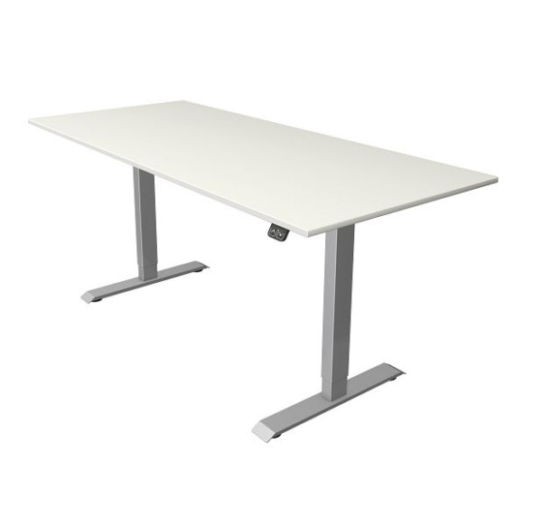 Kompaktna miza Kerkmann Š 1800 x G 800 mm, električno nastavljiva višina od 740-1230 mm, bela, 10227510