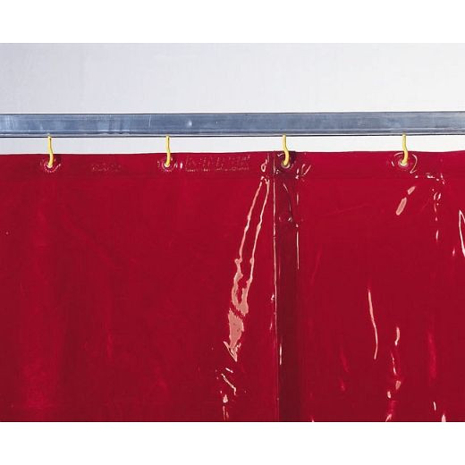 ELMAG varilna zaščitna zavesa rdeča, širina: 1300 x višina: 1600x0,4 mm v skladu s prEN 1598/1994, 56249