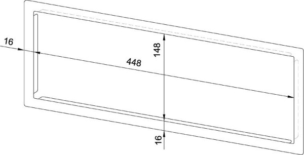 Wagner EWAR pokrivni okvir za napravo dimenzije 448x148, mat, 768663