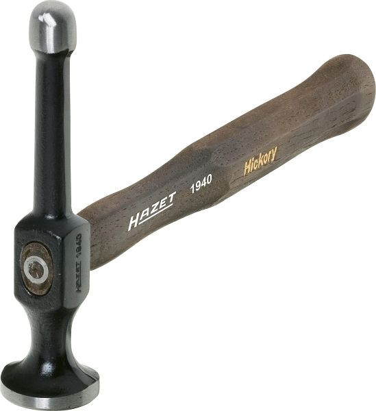 Hazet dent kladivo, skobeljno in udarno kladivo, 160 mm, okrogla ploskev in krogla, ročaj HICKORY, mere / dolžina: 309 mm, 1940