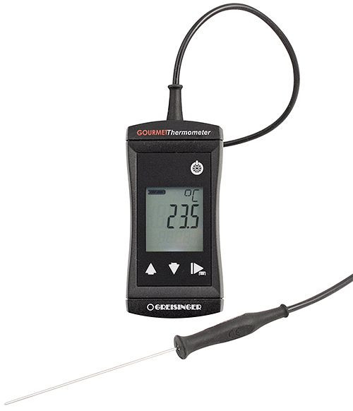 Greisinger G1731 gurmanski termometer s sondo. Vodotesen alarmni termometer s penetracijsko sondo, 611636