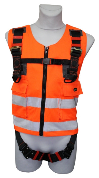 Funcke varnostni pas z oranžnim opozorilnim jopičem, 10020202