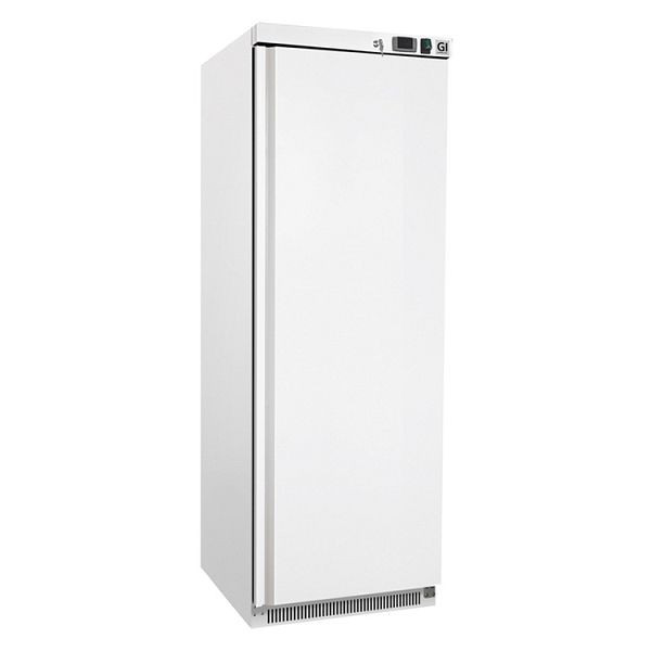 Gastro-Inox beli jekleni hladilnik 400 l, statično hlajen z ventilatorjem, neto prostornina 360 l, 201.104