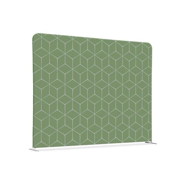 Showdown Displays Tekstilni razdelilnik prostora 200-150 Double Hexagon Green, ZWS200-150SSK-DSI16