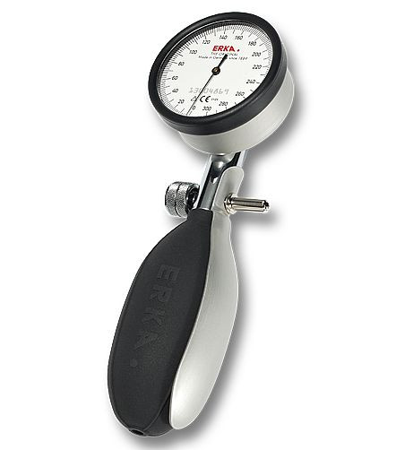 ERKA merilnik krvnega tlaka z zeleno manšeto SUPERB rapid, barva siva, v kovčku Kobold, vel.: 42-54cm, 227.29493