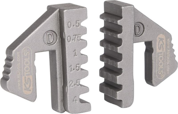 KS Tools par vložkov za stiskanje žičnih končnikov, premer 0,5 - 4 mm, 115.1418