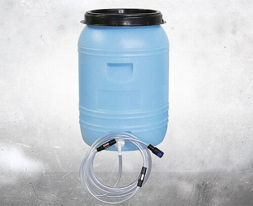 Rezervoar za vodo IBH 60 litrov, skupaj z zapiralnim ventilom, indikatorjem pretoka in hitro spojko s finim filtrom, 259700001