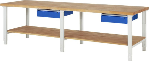 RAU delovna miza serije 7000 - model 7001A1, Š3000 x G900 x V790-1140 mm, 03-7001A1-309B4H.11