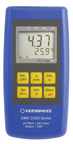 Greisinger GMH 3531 pH/Redox/temperaturna merilna naprava brez dodatkov, 602076