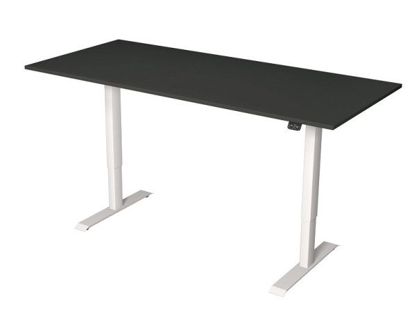 Kerkmann sedeča/stoječa miza Š 1800 x G 800 mm, električno nastavljiva višina od 720-1200 mm, antracit, 10360913