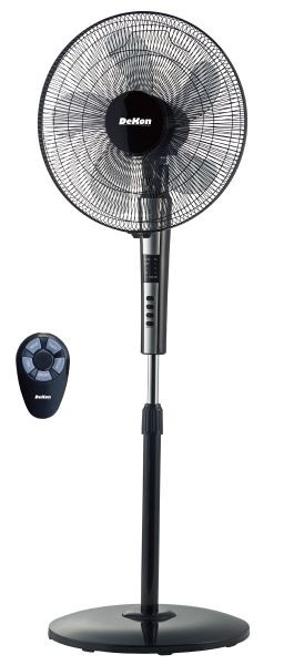 DeKon Stratos Control Silence stoječi ventilator, črn, cca 40 cm, Š 480