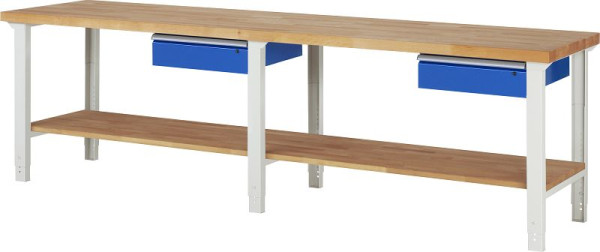 RAU delovna miza serije 7000 - model 7001A7, Š3000 x G700 x V790-1140 mm, 03-7001A7-307B4H.11