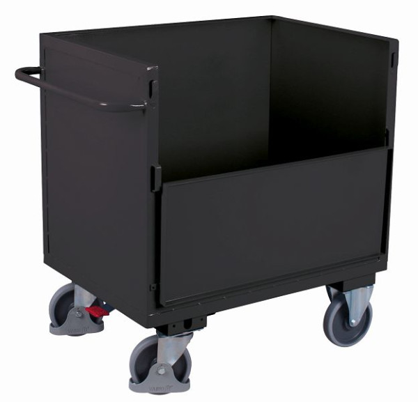 Pločevinasti zabojni voziček VARIOfit trdno privarjen, zunanje mere: 1.130 x 720 x 1.105 mm (ŠxGxV), sw-700.414/AG