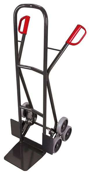 VARIOfit stopniščni voziček s trikrakimi kolesnimi zvezdami, RAL 7016, zunanje mere: 610 x 630 x 1.310 mm (ŠxGxV), sk-1300/AG