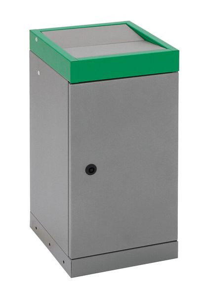 topo ločevanje odpadkov ProTec-Plus, sivi aluminij/6024, pocinkana notranja posoda, 30 litrov, 607-030-0-2-624