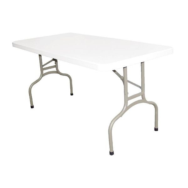 Bolero pravokotna zložljiva miza bela 152cm, U544