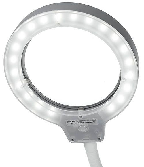 Bedrunka+Hirth LED-RLL Flex povečevalna lučka, vključno z navojno prirobnico, 5 dioptrij, 03.960.55