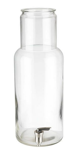 APS kozarec s pipo, Ø 17 cm, višina: 46 cm, steklena posoda, za točilnik pijače 7,5 litra, 10427