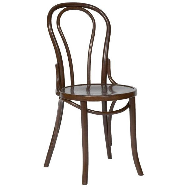 Bistro stoli iz upognjenega lesa Fameg orehove barve (paket 2), CF139