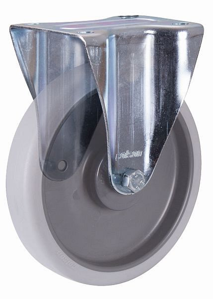 VARIOfit fiksna kolesca termoplast, 125 x 32 mm, siva, s termoplastično bandažo, bpg-125.050