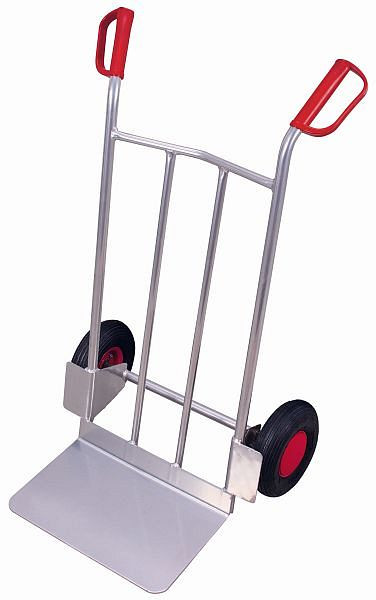 Aluminijasti voziček VARIOfit z veliko lopato, zunanje mere: 690 x 600 x 1.110 mm (ŠxGxV), ap-710.206