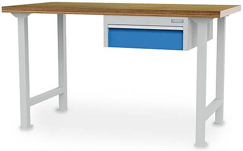 Bedrunka+Hirth vrstna delovna miza, z visečim predalom in 1 predalom, 2000 x 750 x 859 mm, 03.20.520.1VA