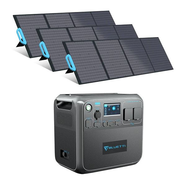 Prenosni solarni generator BLUETTI AC200P + 3x PV200 solarni paneli, AC200P+3xPV200