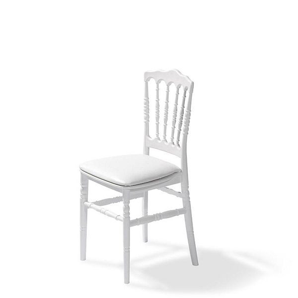 VEBA sedežna blazina umetno usnje bela za stol Napoleon/Tiffany, 38,5x40x2,5 cm (ŠxGxV), 50400CW