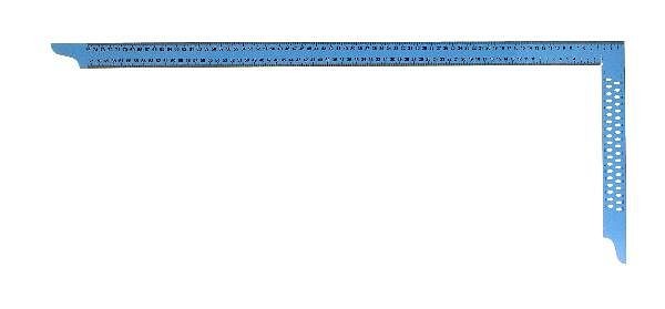 hedue mizarski kotnik ZY 800 mm z mm skalo in luknjami za označevanje SB (moder), Y282-SB