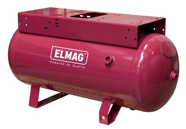 Rezervoar stisnjenega zraka ELMAG ležeči, 11 bar, EURO L 100 CE (primeren za črpalko B5900 - ima večjo konzolo), 10157