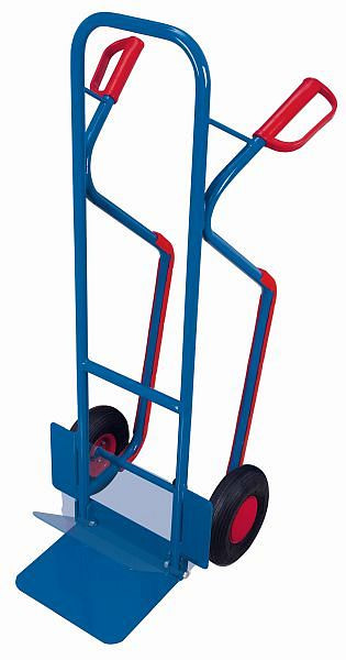 Jekleni cevni voziček VARIOfit z zložljivo lopato, zunanje mere: 570 x 610 x 1.300 mm (ŠxGxV), sk-710.217