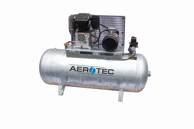 AEROTEC N59-270 Z PRO horizontalno - 400 voltni pocinkani kompresor, mazan z oljem, 2005322
