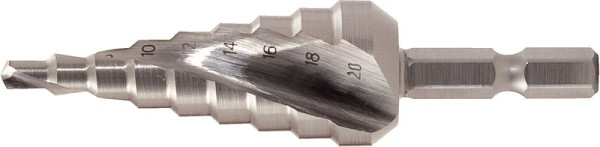 KS Tools 1/4" HSS stopenjski sveder, premer 4-12 mm, 9 stopenj, 330.2381