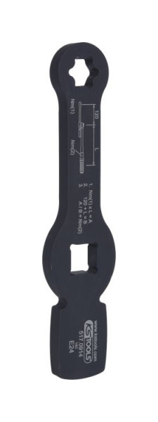 KS Tools 3/4" udarni Torx E-ključ z 2 udarnima površinama, E24, 517.0914
