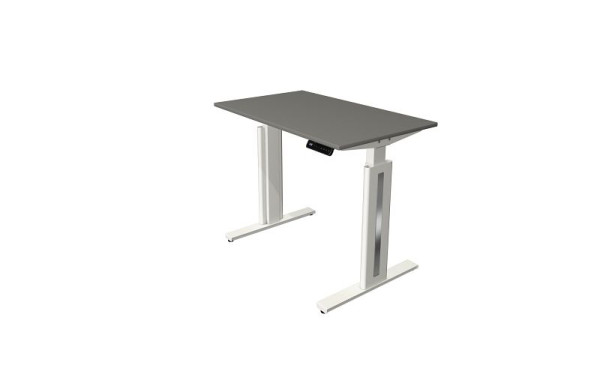 Kerkmann Move 3 sveža sedeča/stoječa miza, Š 1000 x G 600 mm, električno nastavljiva višina od 720-1200 mm, grafit, 10183412