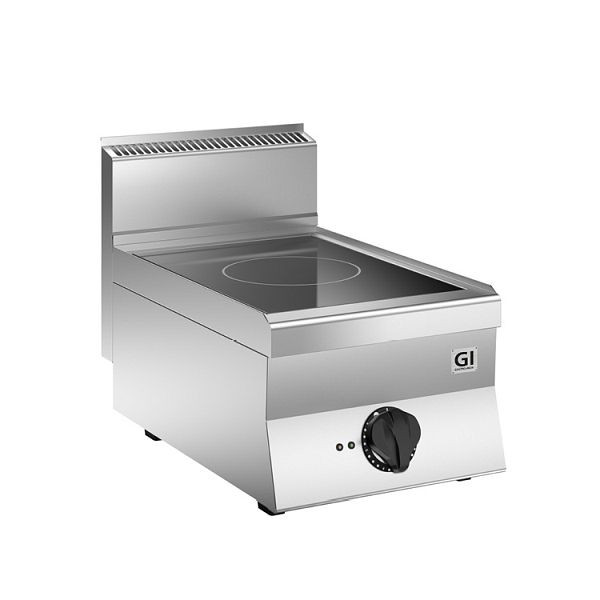Indukcijska kuhalna plošča Gastro-Inox 650 "High Performance" z 1 kuhalno cono, 40 cm, namizni model, 160.029