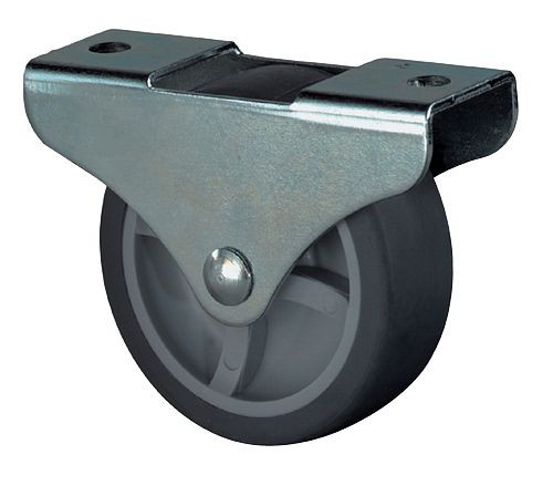 BS castors Box caster, termoplastična guma, širina kolesa 14 mm, Ø kolesa 30 mm, nosilnost 35 kg, E51.030