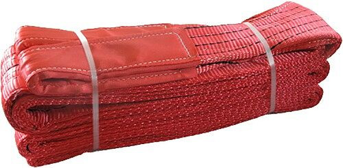Dvižna zanka MMXX, nosilnost 5000 kg, dolžina 6 m, rdeča, širina 150 mm, 12127