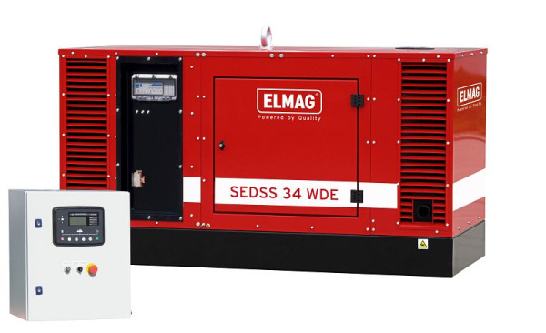 ELMAG kompletni paket zasilnega napajanja SEDSS 34WDE-ASS, DIESEL agregat z motorjem KUBOTA V3300 (zvočno izoliran), 00554