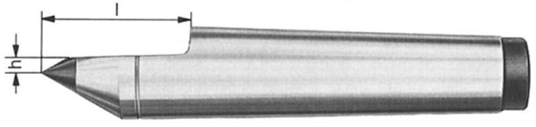 MACK fiksna sredinska konica s karbidnim vložkom s polovično konico DIN 807, MK 1, 03-514