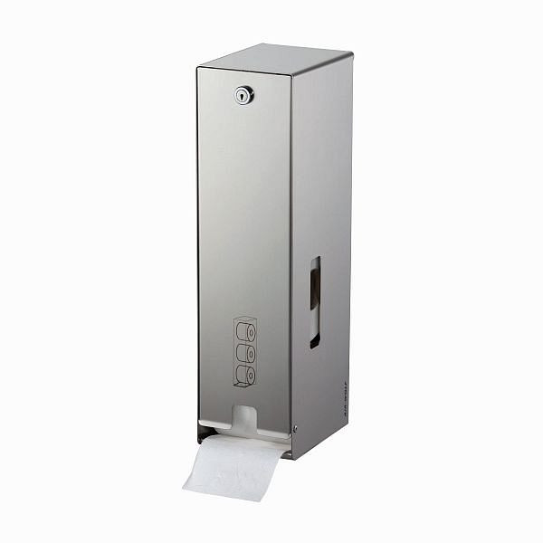 Podajalnik toaletnega papirja Air Wolf, serija Omicron II, V x Š x G: 423 x 116 x 148 mm, brušeno nerjaveče jeklo, 35-716