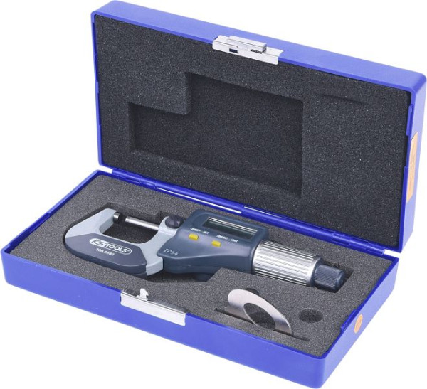 KS Tools mikrometer digitalni, 0-25 mm, 300.0580