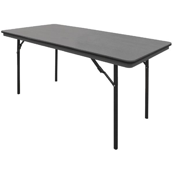 Bolero pravokotna zložljiva miza črna 152cm, GC595