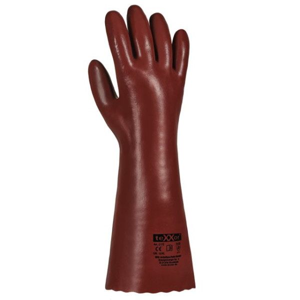 teXXor PVC rokavice "RED BROWN", PU: 120 par., 2170