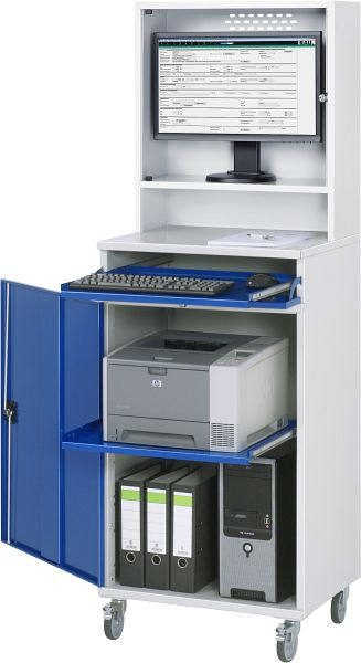 RAU računalniška omara, premična, 650x1895x520 mm, 07-650-M65-MG2F.11