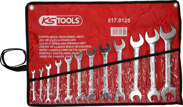 KS Tools Garnitura dvojnih viličastih ključev, 12 kosov, 6x7-30x32 mm, 517.0125