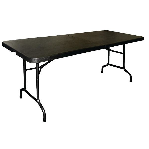 Bolero pravokotna zložljiva miza črna 183cm, CB518