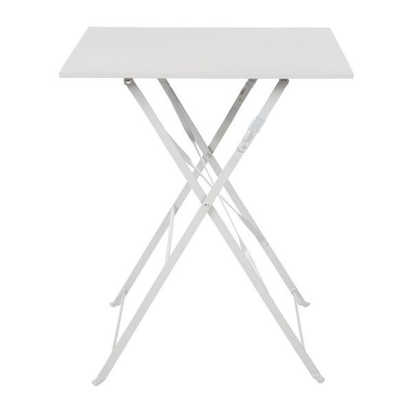 Bolero kvadratna zložljiva dvoriščna miza jekleno siva 60 cm, GK988